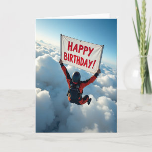 Carte d'anniversaire céleste festive