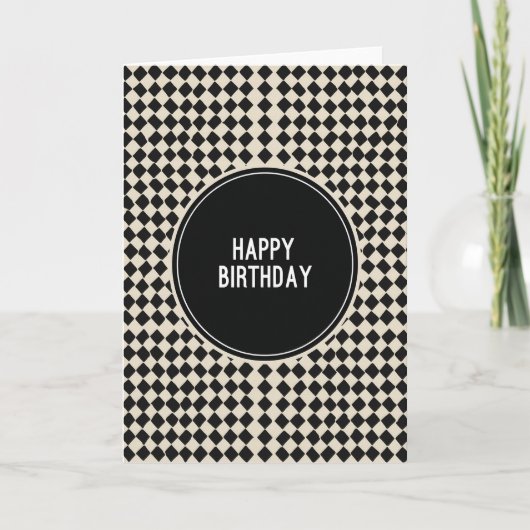 Carte d'anniversaire Cercle Gras (Devant)