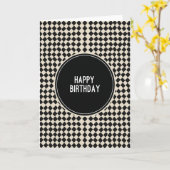 Carte d'anniversaire Cercle Gras (Fleur jaune)