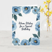 Carte d'anniversaire Cerulean Bloom (Fleur jaune)