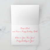 Carte d'anniversaire "Chambre de mannequin" (Intérieur)