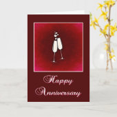Carte d'anniversaire Champagne (Fleur jaune)
