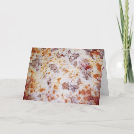Carte d'anniversaire "Champignons de saucisse" (Devant)