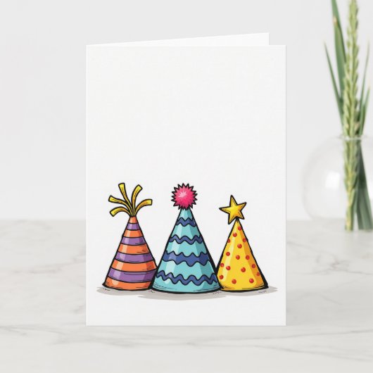 Carte d'anniversaire Chapeau Tacheté (Devant)