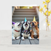 Carte d'anniversaire Chapeaux de fête (Fleur jaune)