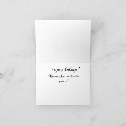 Carte d'anniversaire Chardonnay (Intérieur)