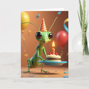 Carte d'anniversaire Charmante Bug