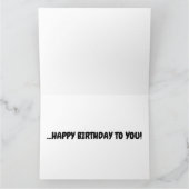CARTE D'ANNIVERSAIRE CHAT JOUANT DU PIANO (Intérieur)