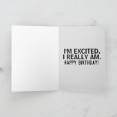 CARTE D'ANNIVERSAIRE CHAT PERSIEN (Intérieur)