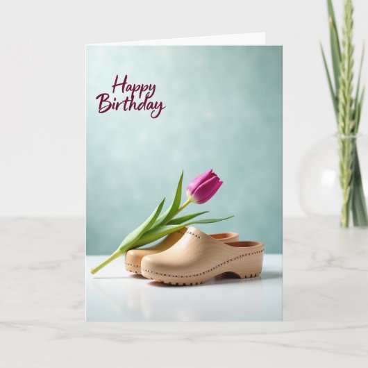 Carte d'anniversaire Chaussure Rustique (Devant)