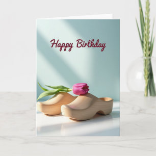 Carte d'anniversaire chaussure sculptée