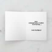 Carte d'anniversaire Cheeky 21e (Intérieur)