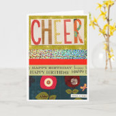 Carte d'anniversaire CHEERful (Fleur jaune)