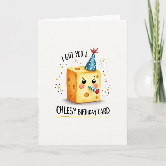 Carte d'anniversaire Cheerful Cube (Devant)