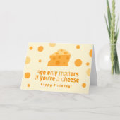 Carte d'anniversaire Cheesy (Devant)