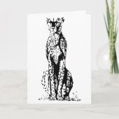 Carte d'anniversaire Cheetah (Devant)
