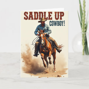 Carte d'anniversaire Chestnut Gallop