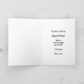 Carte d'anniversaire Cheval Marin Mignon (Intérieur)