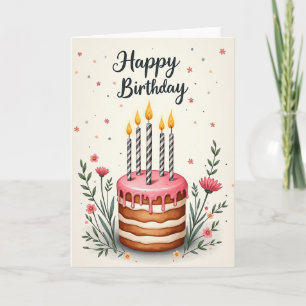 Carte d'anniversaire Chevron