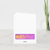 Carte d'anniversaire Chewing Chewing Hay (violet) (Dos)