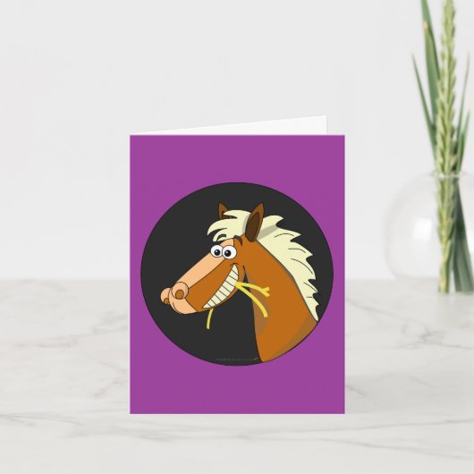 Carte d'anniversaire Chewing Chewing Hay (violet) (Devant)