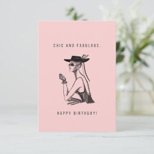 Carte d'anniversaire chic et fabuleuse