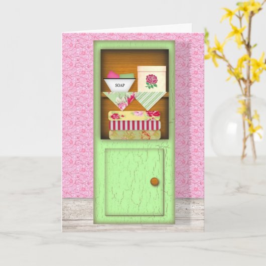 Carte d'anniversaire Chic Hutch (Fleur jaune)