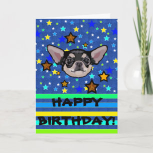 Carte d'anniversaire Chihuahua personnalisée