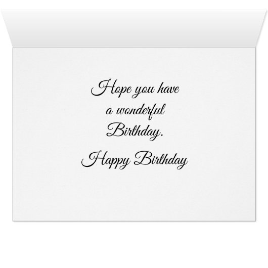 Carte d'anniversaire Chipmunk (Intérieur Horizontal (Bas))