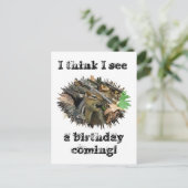 Carte d'anniversaire Chipmunk oriental (Debout devant)