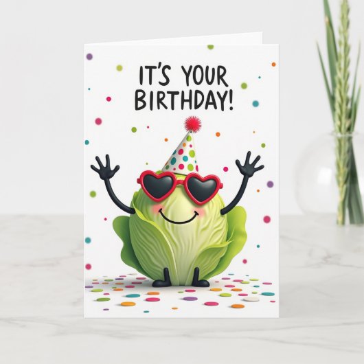 Carte d'anniversaire Chou Capricieux (Devant)