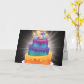 Carte d'anniversaire chrétienne (Fleur jaune)