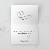 Carte d'anniversaire chrétienne (Intérieur)