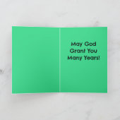 Carte d'anniversaire chrétienne (panda) (Intérieur)