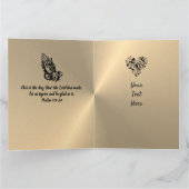 Carte d'anniversaire chrétienne personnalisée pour (Intérieur)