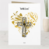 Carte d'anniversaire chrétienne personnalisée pour (Dos)