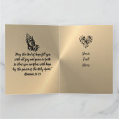 Carte d'anniversaire chrétienne personnalisée pour (Intérieur)