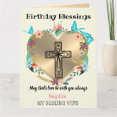 Carte d'anniversaire chrétienne personnalisée pour (Devant)