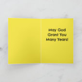 Carte d'anniversaire chrétienne (Pug) (Intérieur)