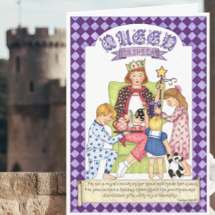Carte d'anniversaire chrétienne Queen for the Day