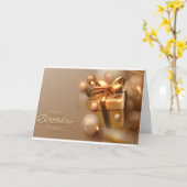 Carte d'anniversaire Christian (Fleur jaune)