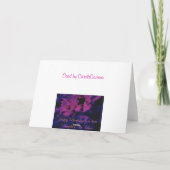 Carte d'anniversaire Chrysanthemums (Dos)