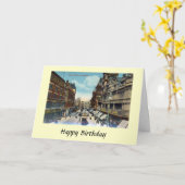 Carte d'anniversaire - Church Street, Liverpool (Fleur jaune)