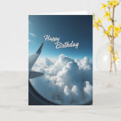 Carte d'anniversaire Ciel ailé (Fleur jaune)