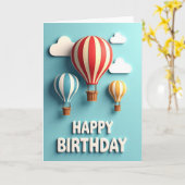 Carte d'anniversaire Ciel Élevé (Fleur jaune)
