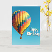 Carte d'anniversaire Ciel vibrant (Fleur jaune)