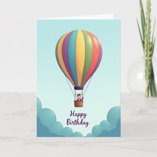 Carte d'anniversaire Ciel Vivant (Devant)