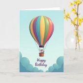 Carte d'anniversaire Ciel Vivant (Fleur jaune)
