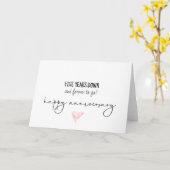 Carte d'anniversaire cinq ans (Fleur jaune)