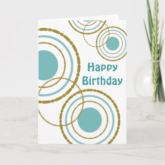 Carte d'anniversaire Circles Trio (Devant)